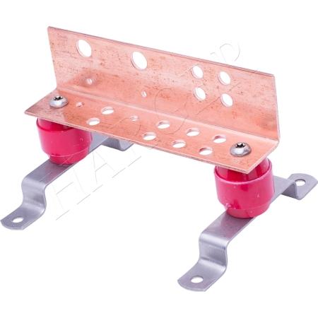 1/8 x 4 x 13.25 in Copper Bent Ground Bar