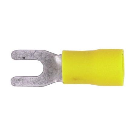 Fork Terminal,Vinyl ,12-10 gauge,#6 stud/100 pk