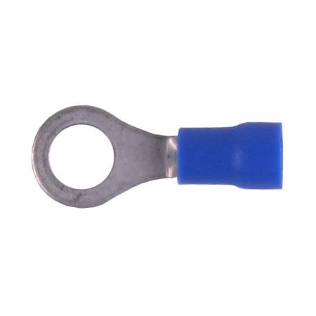 Ring Terminal,Vinyl ,16-14 gauge,1/4" stud/500 pk