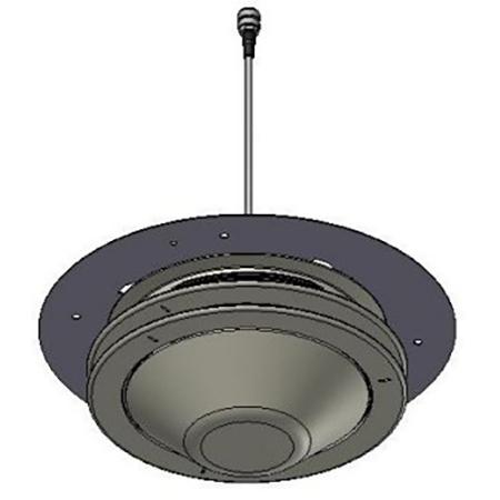 698 - 2700 MHz V-Pol Omni Antenna with 4.3-10 Female Connector, Recess Mount