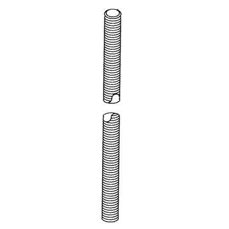 5/8"-11 x 72" Zinc Plated Threaded Rod
