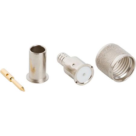 50 Ohm Mini-UHF Male Straight Crimp Connector