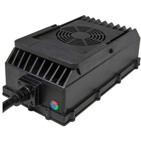 72 V 14 A Charger and LCD Screen