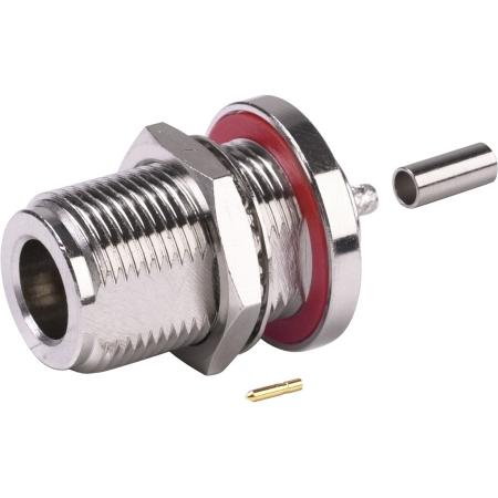 N Female Bulkhead for RG174/U
