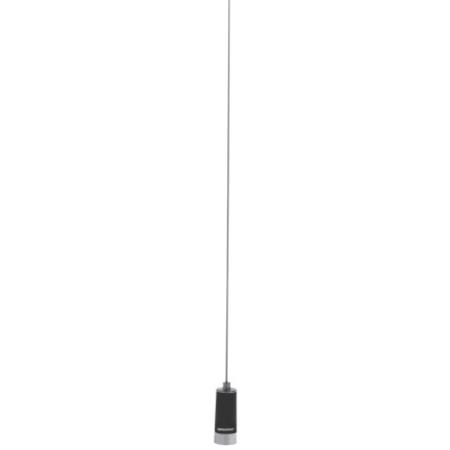 30 - 35 MHz Unity Gain Base Loaded 1/4 Wave Antenna in Black, No Spring