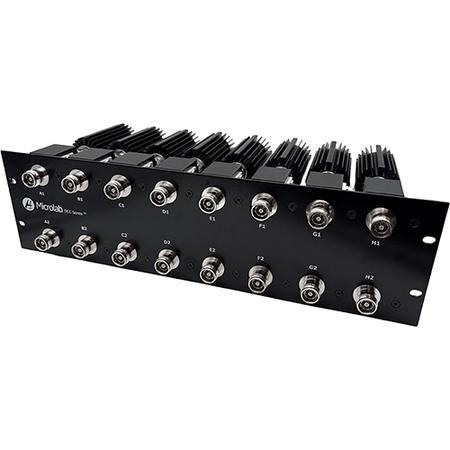 617 - 2700 MHz 25 W 8-Channel 2x2 Hybrid Coupler Panel with 4.3-10 Female Connectors, 3RU