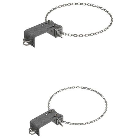 8 ft 1-Sector Chain Mount Base Kit, Pipe Not Included