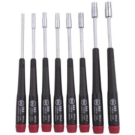 Nutdriver Set, 8 piece, Metric, Minature