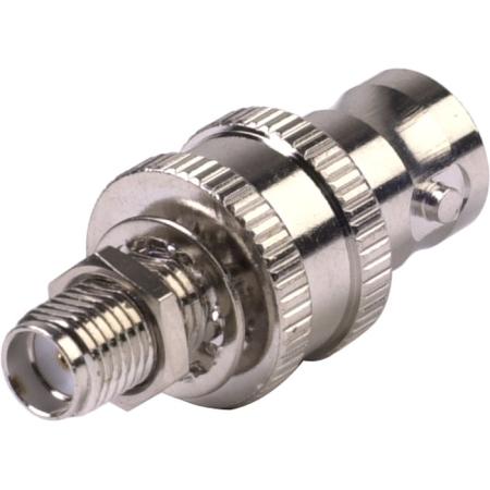 SMA/F-BNC/F Bulkhead Adapter