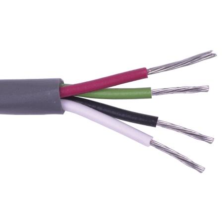 20awg 4cond PVC - 1000ft (chrome)
