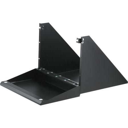 Monitor Shelf with Fold-Up Keyboard Tray