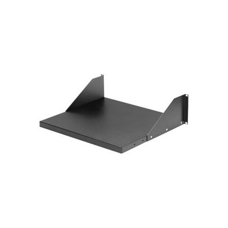 Open Rack Adjustable Shelf, 23in Panel Width,Black