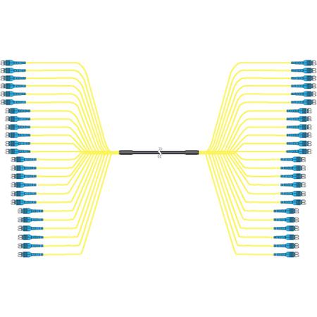 HELIAX® Bend-Insensitive SM 48-Fiber Cable Assembly with Pulling Grip, DLC - DLC, 60 m