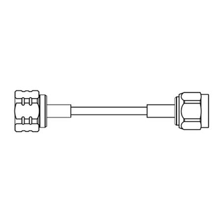 6 ft DC - 6 GHz Plenum Cable Assembly with 4.3-10 Male - N Male Connectors, Blue Jacket