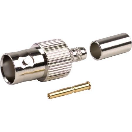 BNC Female Straight Crimp Connector for RG-58/U Cable