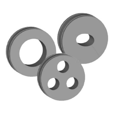 4 in 2-Hole Boot Cushion Insert for 7/8 in Corrugated Coax Cable