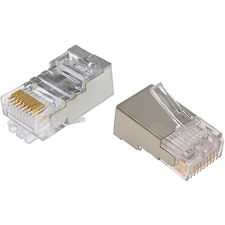 Cat 5e, 8-position (8P/8C) Shielded Modular Plug Kit