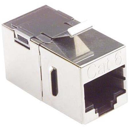 Cat 6 Shielded RJ45 (8x8) Keystone Feed-Through Coupler
