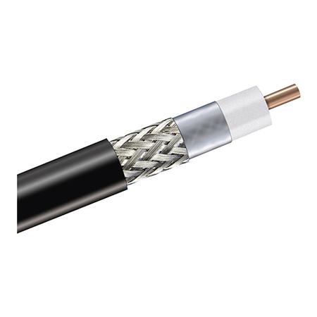 CNT® 100 m CNT-400 Braided Coax Cable, Black PE Jacket