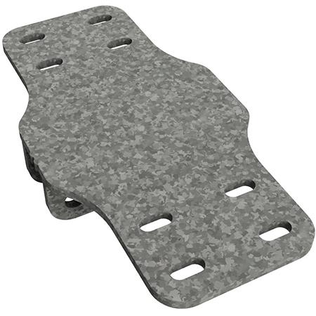 Connecting Panel, Joins 2-3-in OD Round Members to a MagFoot Jacket