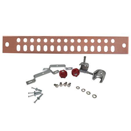 1/4 x 2 x 14 in Copper Ground Busbar