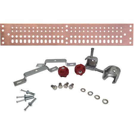 1/4 x 4 x 24 in Copper Ground Busbar