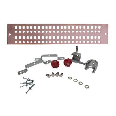 1/4 x 4 x 20 in Copper Ground Busbar