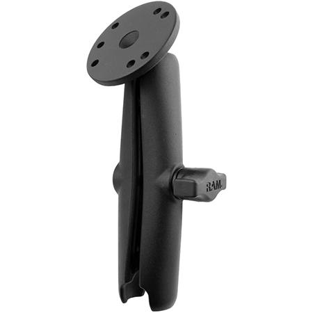 Long Double Socket Arm with Round 1 in B Size Ball Plate