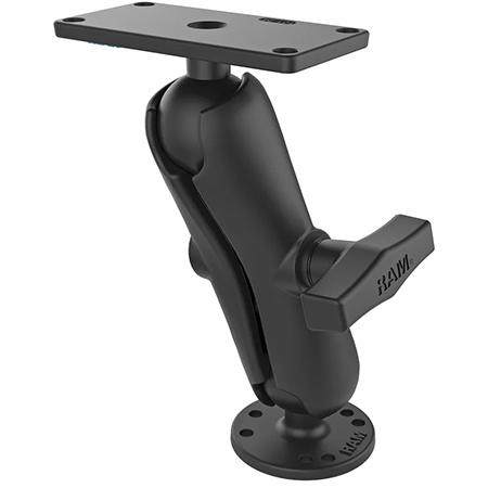 RAM® Drill-Down Double Ball Mount for Humminbird Helix 7, Medium Arm