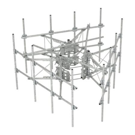 G22 High Capacity 3-Sector Monopole Frame, 10 ft 6 in Face