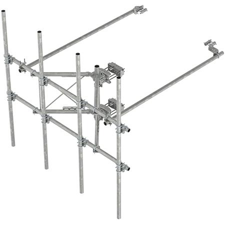 G23HDX High Capacity Sector Frame, Includes Four 2.88 OD x 126 in Antenna Pipes