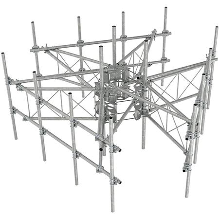 G23RHDXL PIM Optimized Spacing High Capacity Monopole Platform,  96 in Antenna Pipes