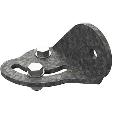 Pivoting Interface for Angle Structural Members, Galvanized Steel