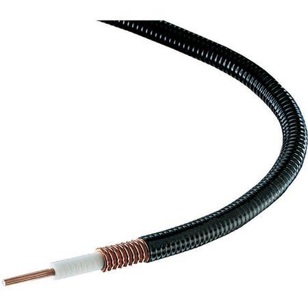 HELIAX® 1/2 in FSJ4RK-50B Superflexible Corrugated Copper Foam Coax Cable, Black PE Jacket