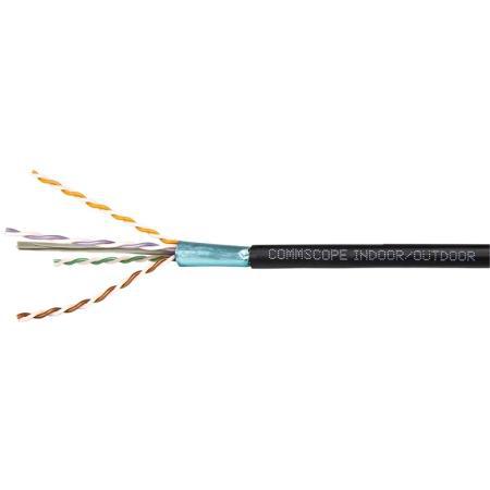 CS44P-IO Indoor/Outdoor Cat 6A U/UTP 4-Pair Plenum Cable, Black