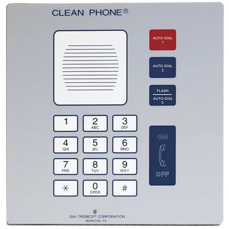 Clean Phone® Indoor VoIP Telephone - Flush Mount, UL Listed