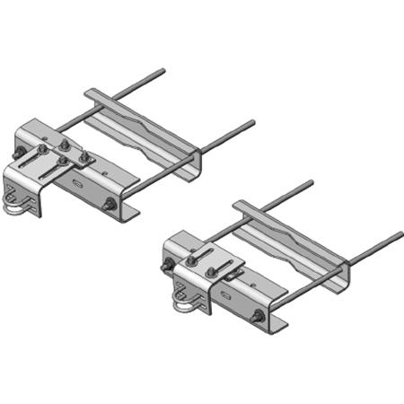 Large Leg Universal Sliding Pipe Mount Kit for 2-3/8 in OD Pipe