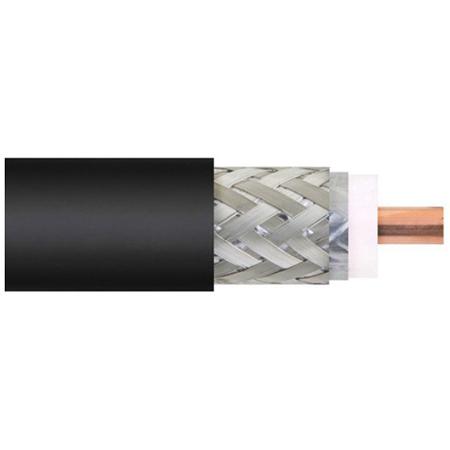 Low Loss Flexible LMR®-400 Indoor/Outdoor Coax Cable, Double Shield, Black