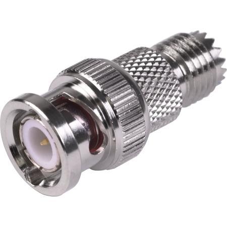 Mini-UHF Female - BNC Male Adapter