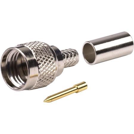Mini-UHF Male Crimp Connector for RG58/U Cable