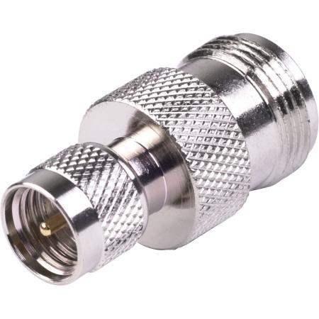 Mini-UHF Male - N Female Adapter