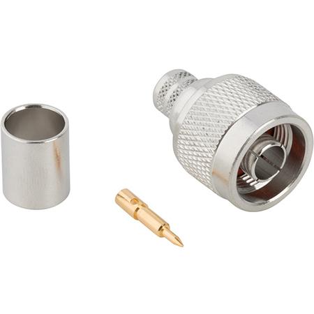 50 Ohm N Male Straight Crimp Connector for 9913 and LMR®-400