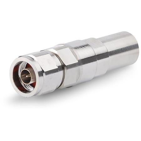 N Male Positive Stop™ Straight Connector for HELIAX® 1/2 in AL4RPV-50, LDF4-50A, and HL4RPV-50 Coax Cable