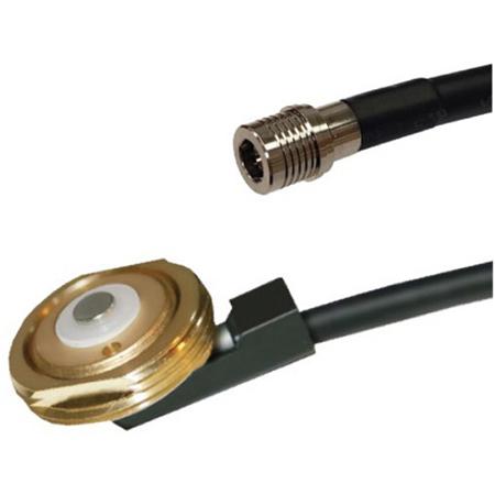 NMO 3/4 in Mount Cable Assembly with 17 ft LL195 Cable and Fixed QMA Connector