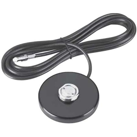 0 - 6000 MHz NMO Round Magnetic Mount with 25 ft Dual-Shield RG-58/U Cable, No Connector