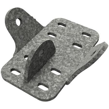 Parallel Structural Plate for Connecting 2-3 in OD Round Member, 60 Deg Total Sweep