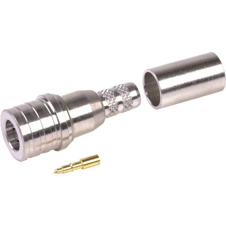 QMA Male Straight Crimp Snap-Lock Connector