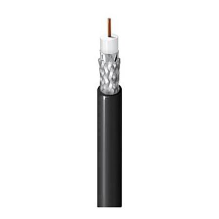 RF240-FR Riser, RG58X 50 Ohm Wireless Transmission Coax Cable, Black PVC Jacket, 1000 ft