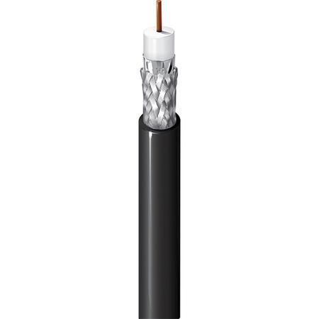 RF240, RG58X 50 Ohm Wireless Transmission Coax Cable, Black, 1000 ft