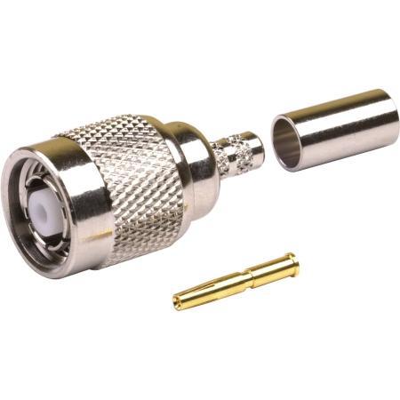 RPTNC Male Straight Crimp Connector for RG-58/U Cable